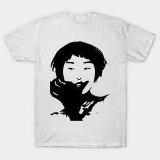 black portrait design T-Shirt